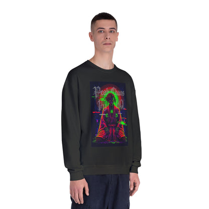 Peak Chaos Crewneck Sweatshirt — 'Peak Chaos Meets Clothing' Graphic