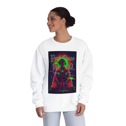 Peak Chaos Crewneck Sweatshirt — 'Peak Chaos Meets Clothing' Graphic