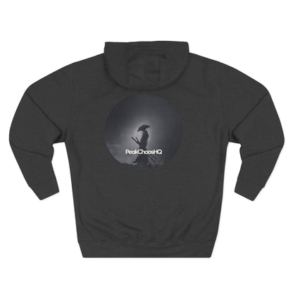 PeakChaosHQ - Moonlit Samurai Silhouette Fleece Hoodie