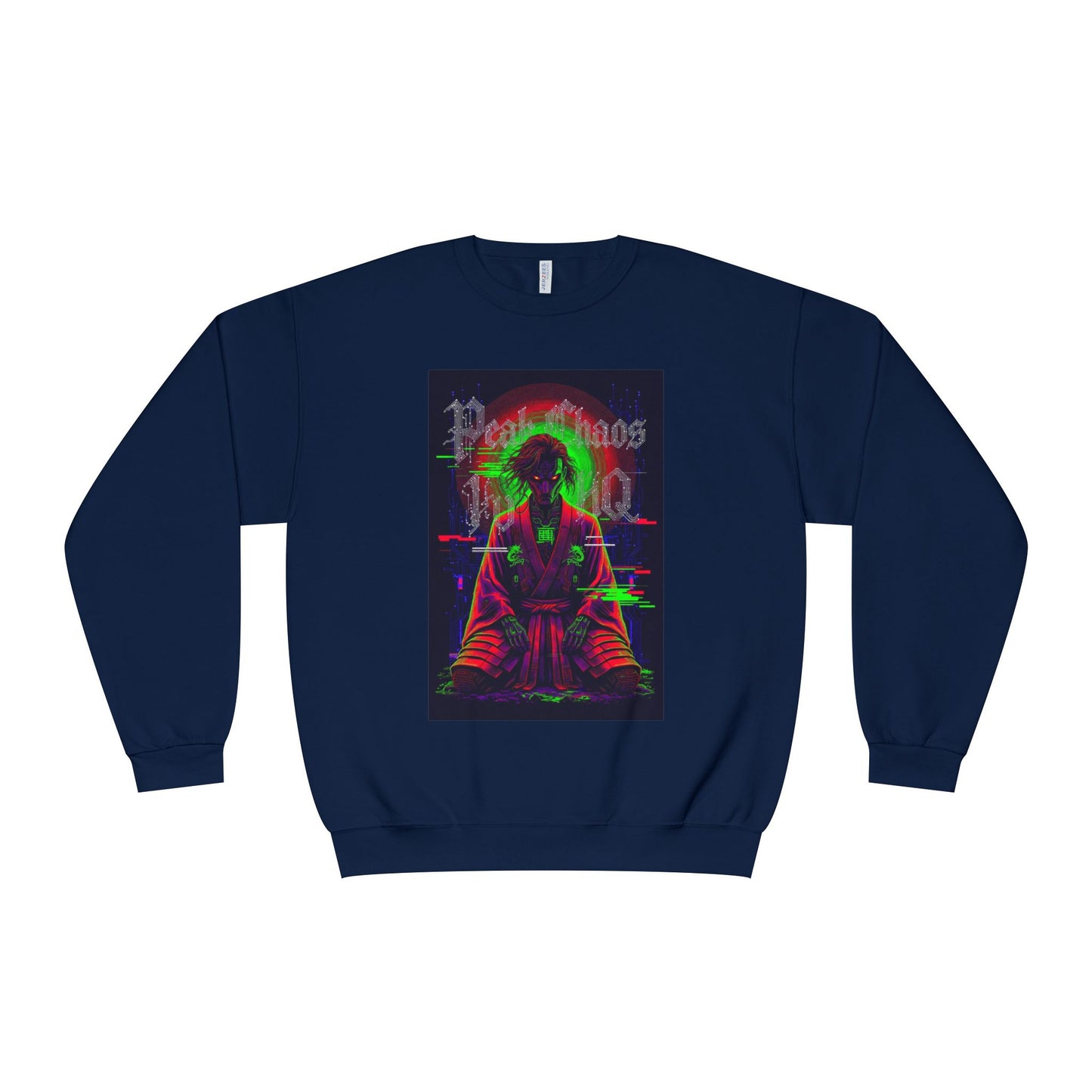 Peak Chaos Crewneck Sweatshirt — 'Peak Chaos Meets Clothing' Graphic