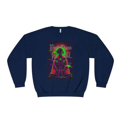 Peak Chaos Crewneck Sweatshirt — 'Peak Chaos Meets Clothing' Graphic