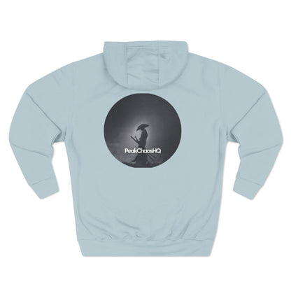 PeakChaosHQ - Moonlit Samurai Silhouette Fleece Hoodie