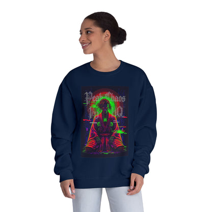 Peak Chaos Crewneck Sweatshirt — 'Peak Chaos Meets Clothing' Graphic