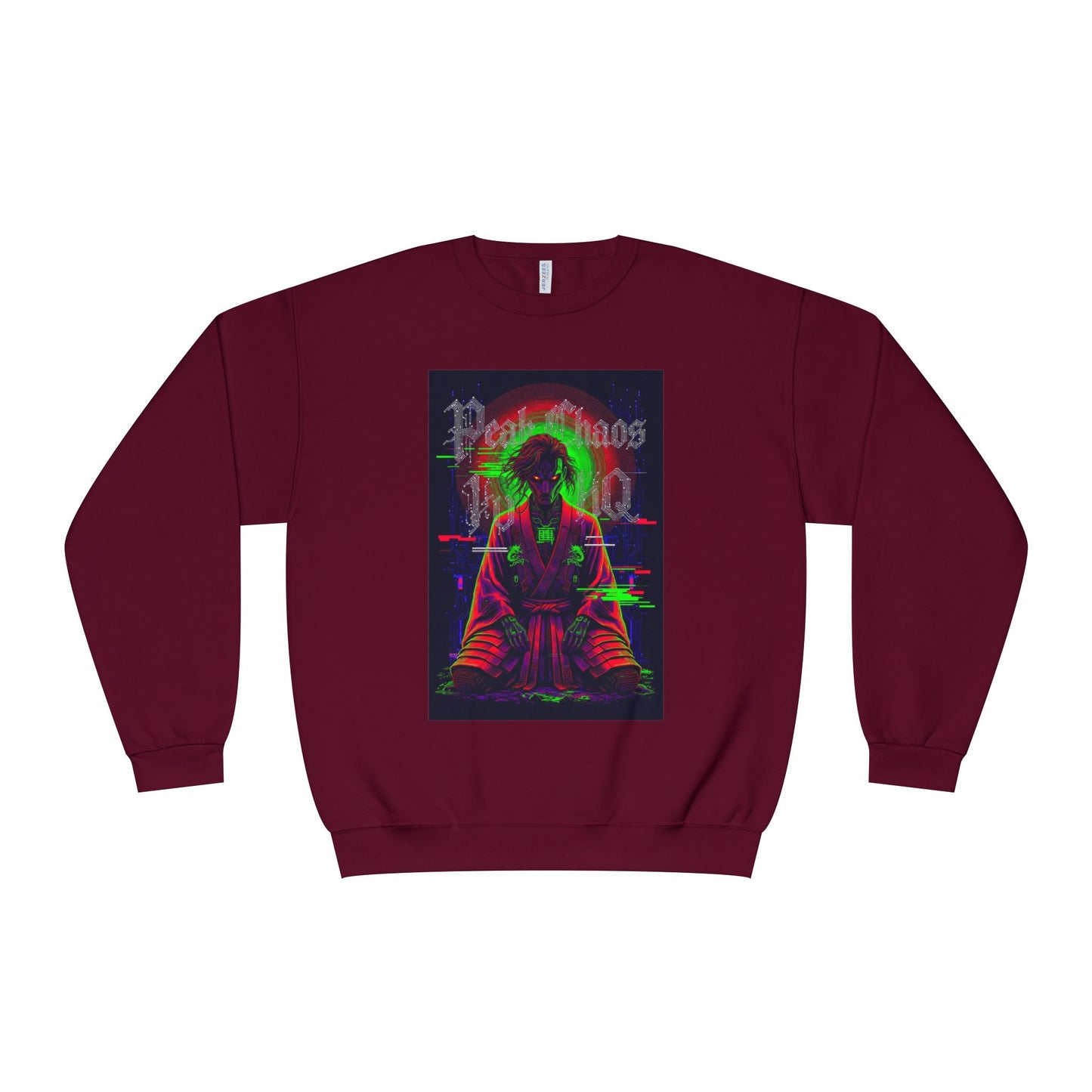 Peak Chaos Crewneck Sweatshirt — 'Peak Chaos Meets Clothing' Graphic