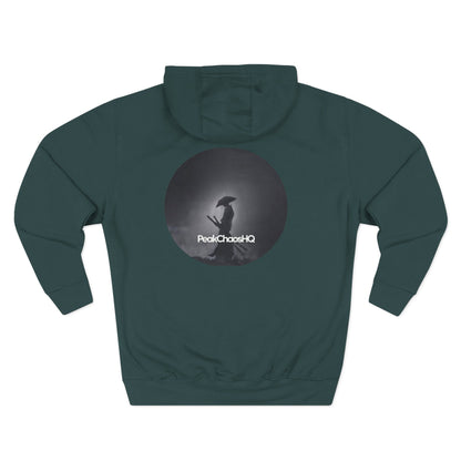 PeakChaosHQ - Moonlit Samurai Silhouette Fleece Hoodie