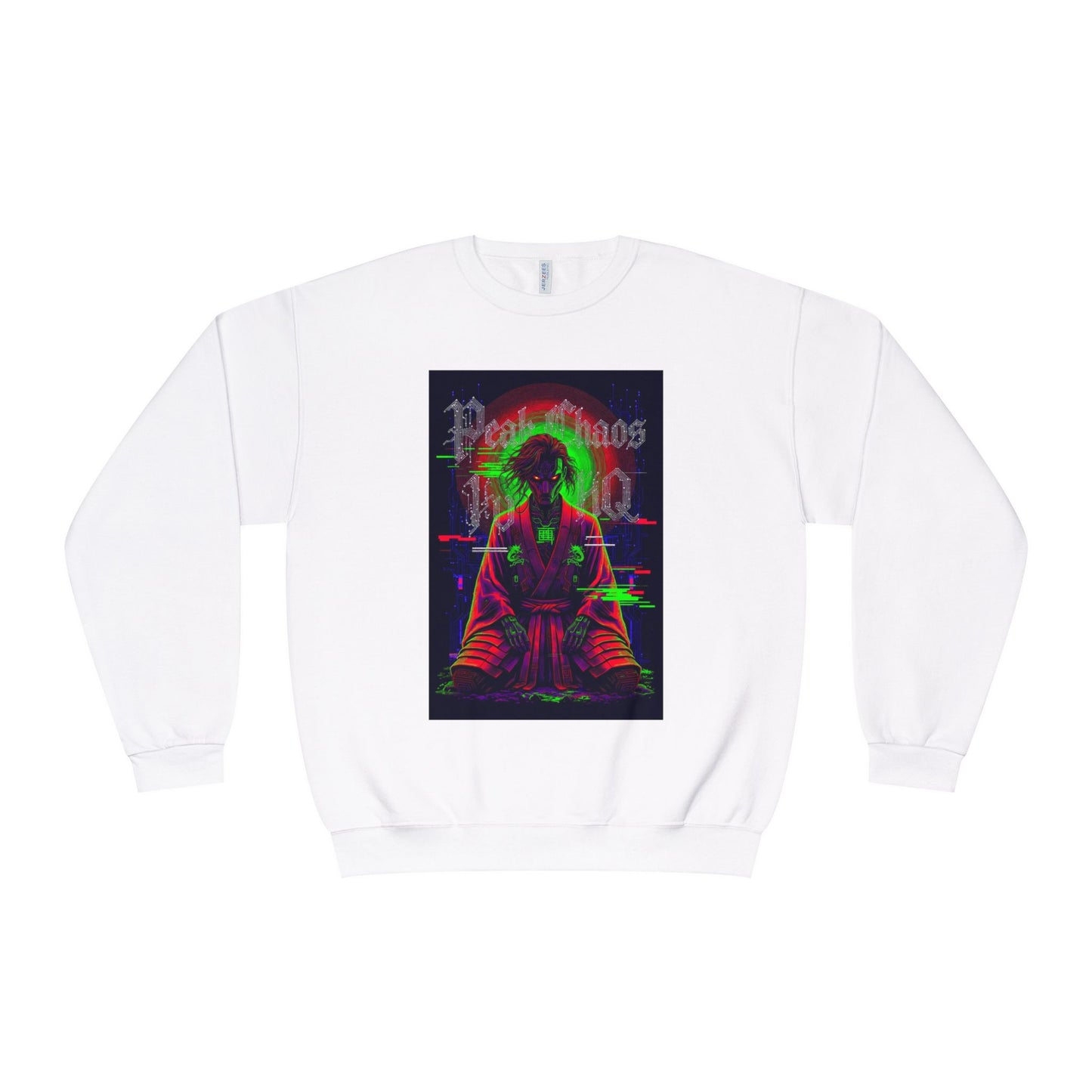 Peak Chaos Crewneck Sweatshirt — 'Peak Chaos Meets Clothing' Graphic