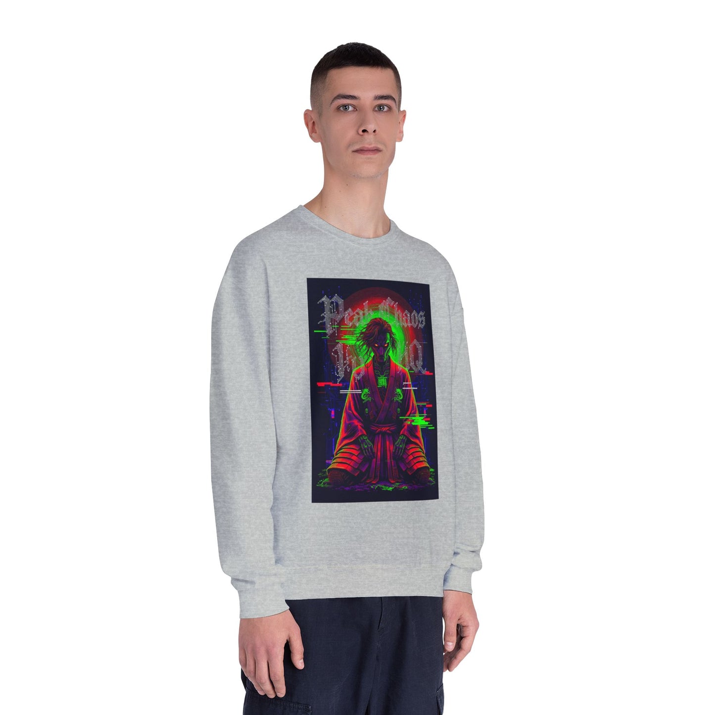 Peak Chaos Crewneck Sweatshirt — 'Peak Chaos Meets Clothing' Graphic
