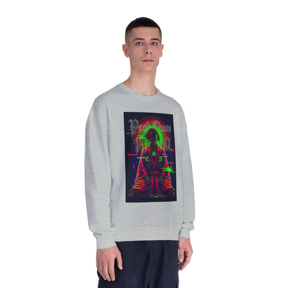 Peak Chaos Crewneck Sweatshirt — 'Peak Chaos Meets Clothing' Graphic