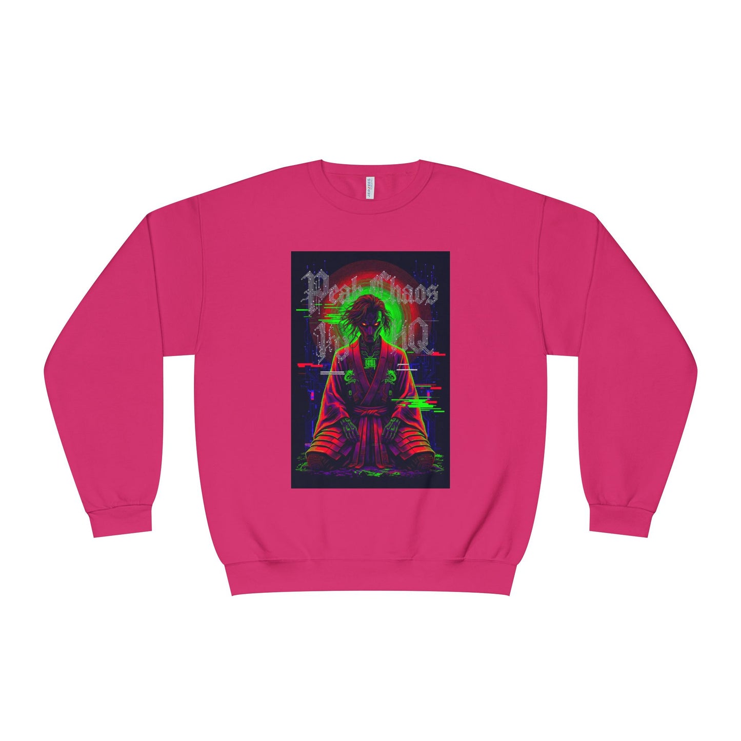 Peak Chaos Crewneck Sweatshirt — 'Peak Chaos Meets Clothing' Graphic