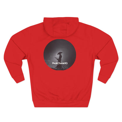 PeakChaosHQ - Moonlit Samurai Silhouette Fleece Hoodie