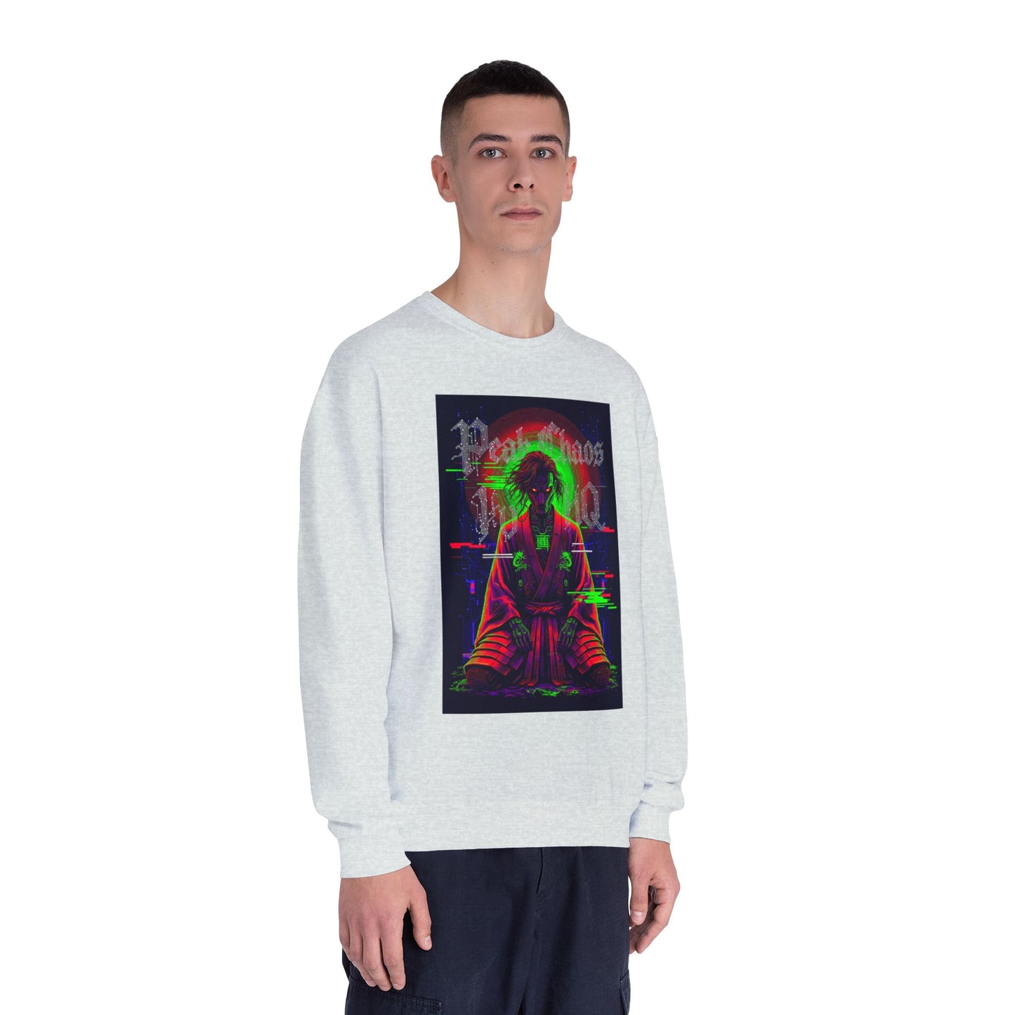 Peak Chaos Crewneck Sweatshirt — 'Peak Chaos Meets Clothing' Graphic