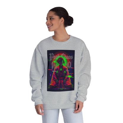 Peak Chaos Crewneck Sweatshirt — 'Peak Chaos Meets Clothing' Graphic