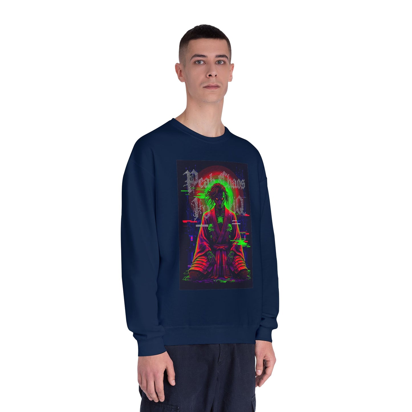 Peak Chaos Crewneck Sweatshirt — 'Peak Chaos Meets Clothing' Graphic
