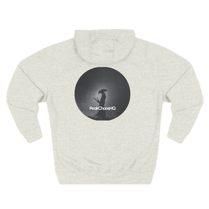 PeakChaosHQ - Moonlit Samurai Silhouette Fleece Hoodie
