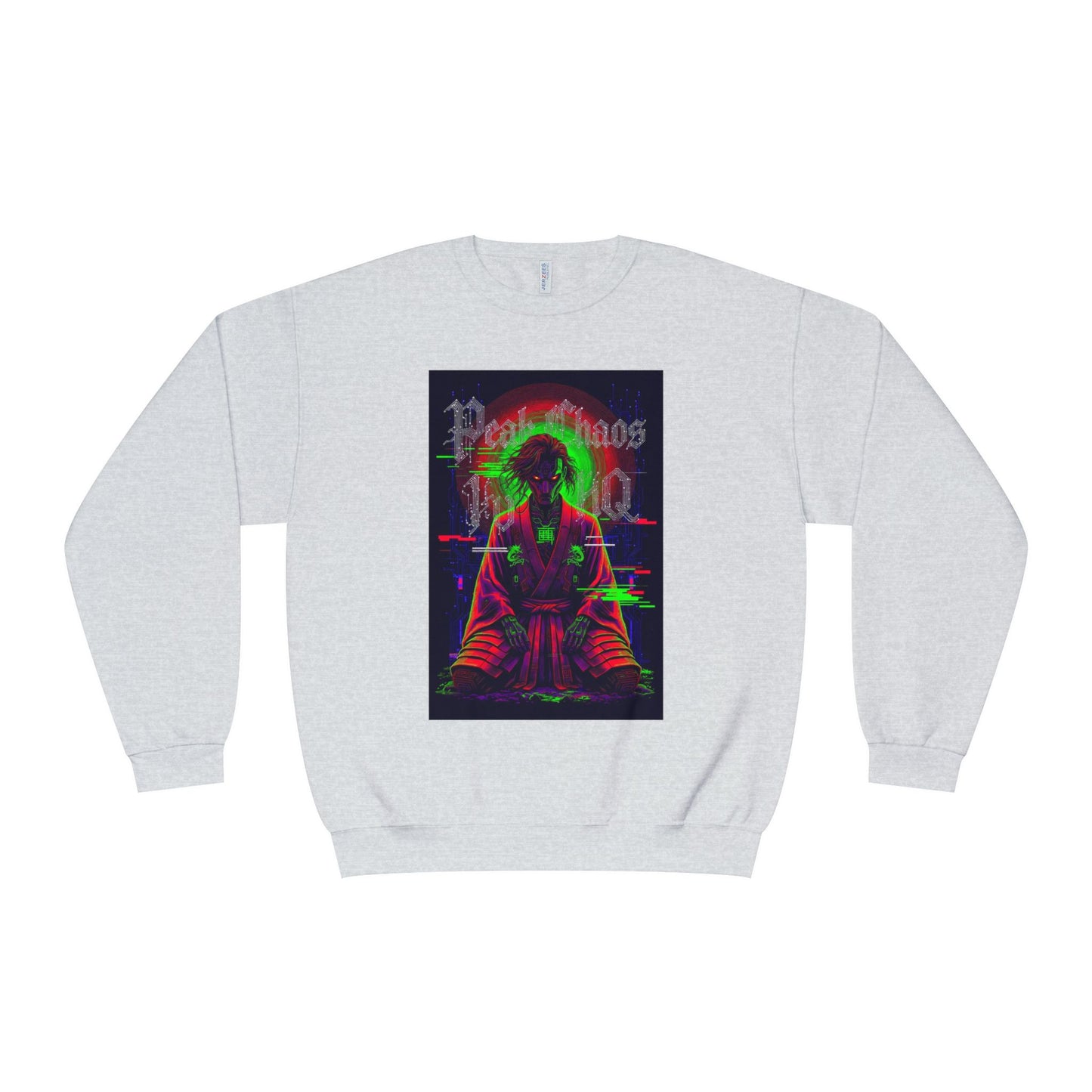 Peak Chaos Crewneck Sweatshirt — 'Peak Chaos Meets Clothing' Graphic